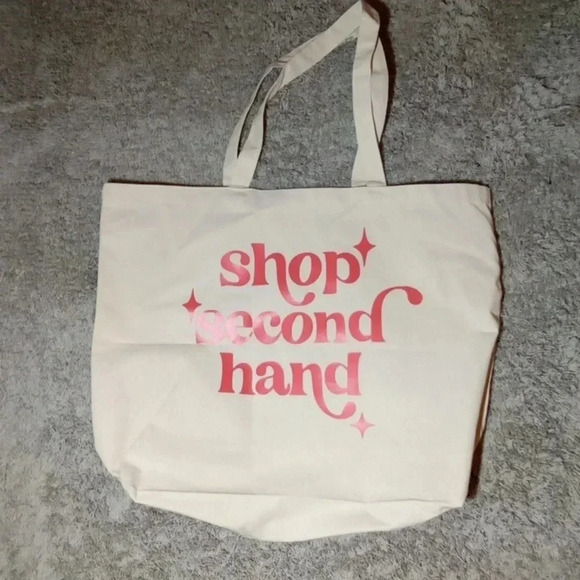 Tote Hand made logo (shop second hand) - Picture 1 of 7